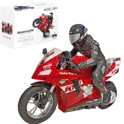 1/6 Scale 2.4GHz RC Dual-Motor Electric Two-Wheel Self-Balancing Motorcycle Model with Six-Axis Gyroscope