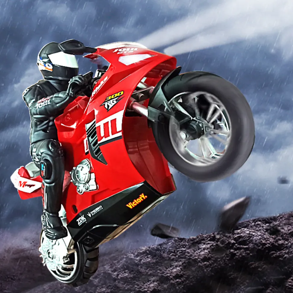 1/6 Scale 2.4GHz RC Dual-Motor Electric Two-Wheel Self-Balancing Motorcycle Model with Six-Axis Gyroscope