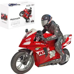 1/6 Scale 2.4GHz RC Dual-Motor Electric Two-Wheel Self-Balancing Motorcycle Model with Six-Axis Gyroscope
