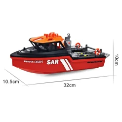 1/32 Scale 2.4G 8KM/H RC Rescue Boat Model RTR Version
