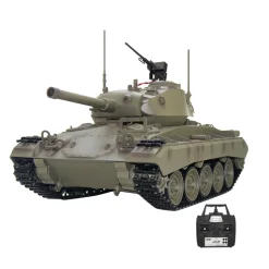 1/16 Scale 2.4G RC US M24 Light Tank Model With Smoke and Sound Effects