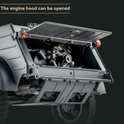 1/12 Scale 2.4G Type 82 RC Barrel Vehicle Model with 4-Wheel Independent Suspension