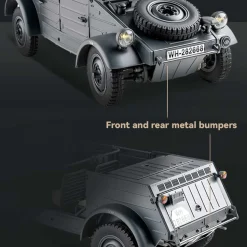 1/12 Scale 2.4G Type 82 RC Barrel Vehicle Model with 4-Wheel Independent Suspension