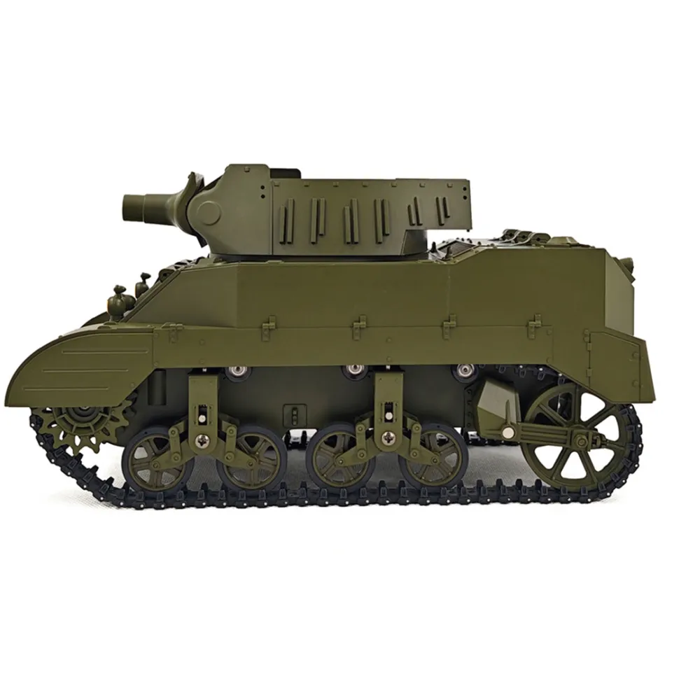 1/16 Scale 2.4G U.S. M8 Self-Propelled Howitzer RC Simulation Tank Model with Sound and Lights, Telescoping Smoke, Dual-Speed Modes