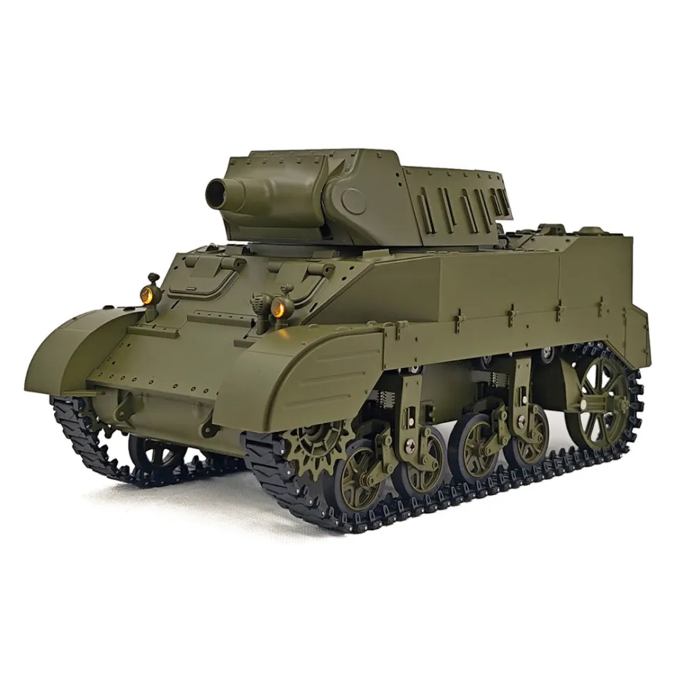 1/16 Scale 2.4G U.S. M8 Self-Propelled Howitzer RC Simulation Tank Model with Sound and Lights, Telescoping Smoke, Dual-Speed Modes