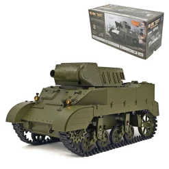 1/16 Scale 2.4G U.S. M8 Self-Propelled Howitzer RC Tank Model with Sound and Lights, Telescoping Smoke, Dual-Speed Modes