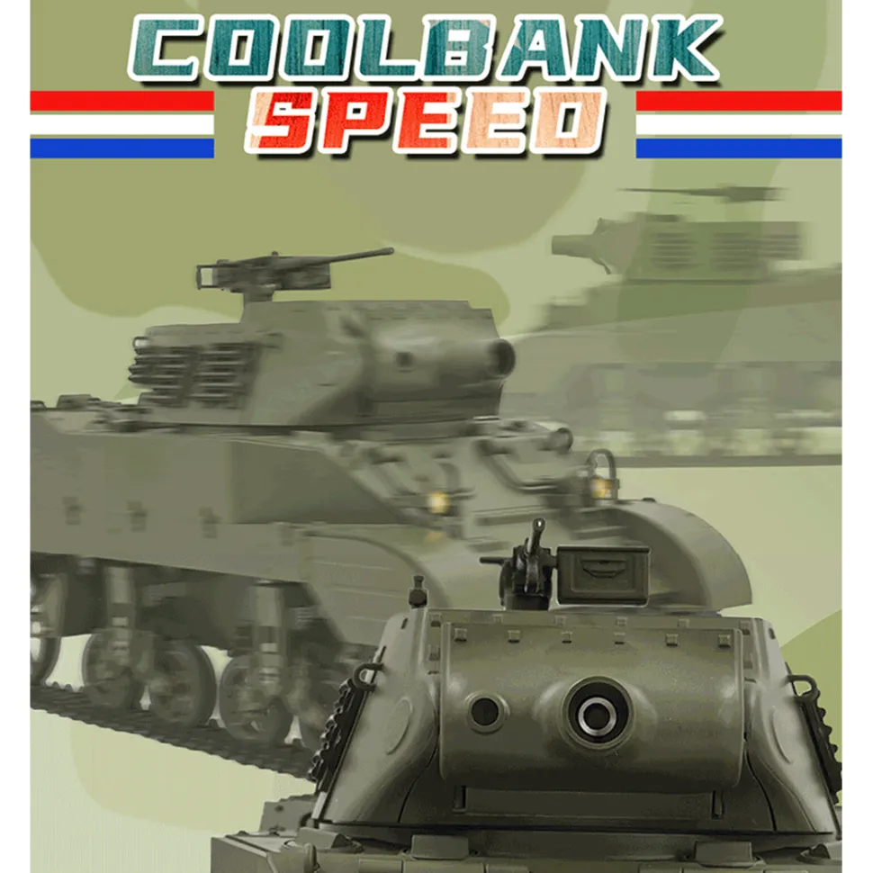 1/16 Scale 2.4G U.S. M8 Self-Propelled Howitzer RC Tank Model with Sound and Lights, Telescoping Smoke, Dual-Speed Modes