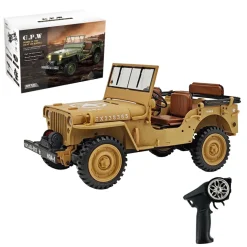 1/14 Scale 2.4G U.S. Willys RC Simulation Off-Road Car Model with Dual-Speed Switching