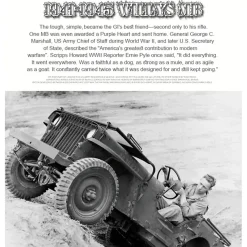1/14 Scale 2.4G U.S. Willys RC Simulation Off-Road Car Model with Dual-Speed Switching