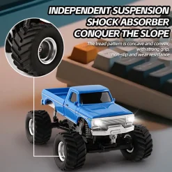 1/36 Scale 2.4G 4WD Proportional RC Off-Road Car – LED Lights, Long Battery Life