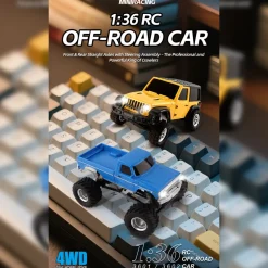 1/36 Scale 2.4G 4WD Proportional RC Off-Road Car – LED Lights, Long Battery Life