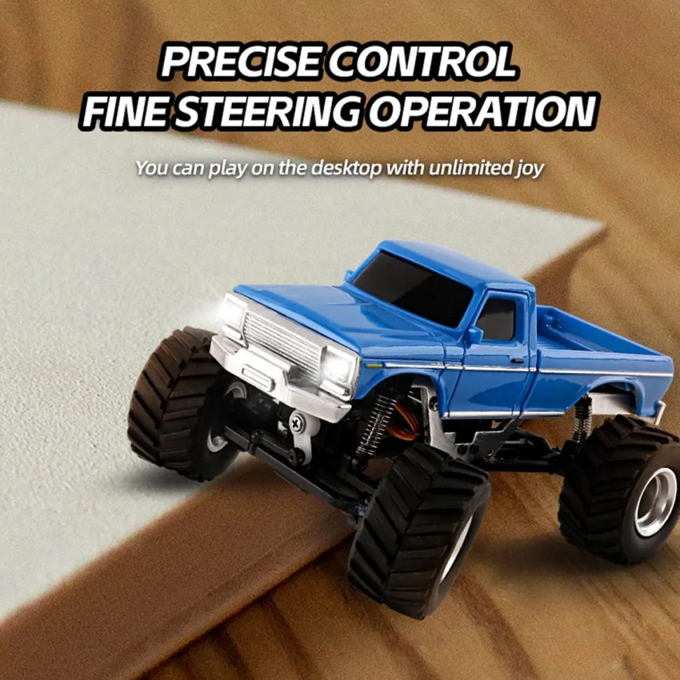 1/36 Scale 2.4G 4WD Proportional RC Off-Road Car – LED Lights, Long Battery Life