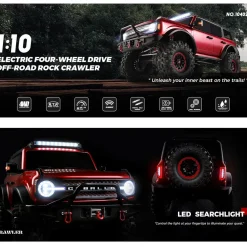 1/10 Scale 2.4G 4WD RC Off-Road Car RTR Version