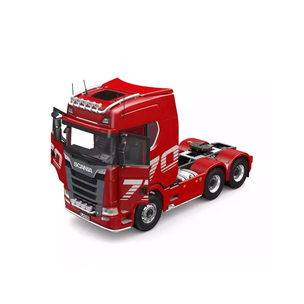 1/14 Scale 2.4G 6x6 All Wheel Drive Full-proportional RC Tractor Truck with 2-Speed and Realistic Sound and lights Gift for Boys