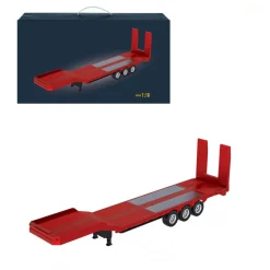1/18 Scale Semi-trailer Flatbed for 770S Heavy Duty Tractor Truck, Adult Collectible Model Accessories