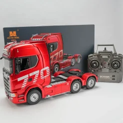 1/18 Scale 6x4 770S Heavy Duty Tractor Truck - RC Semi Trailer Model with Rear Wheel Drive