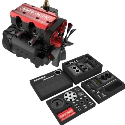 SEMTO ENGINE ST-NF2 7,0 куб.см Мини-рядный двухцилиндровый четырехтактный нитродвигатель внутреннего сгорания с воздушным охлаждением, комплект модели
