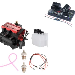 SEMTO ENGINE ST-NF2 7,0 куб.см Мини-рядный двухцилиндровый четырехтактный нитродвигатель внутреннего сгорания с воздушным охлаждением, комплект модели
