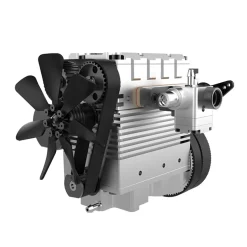 SEMTO ENGINE ST-NF2 7.0cc Mini Inline Double-cylinder Four-stroke Air-cooled Nitro Engine Model Kit