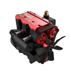 SEMTO ENGINE ST-NF2 7cc SOHC Inline 2 Cylinders 4 Stroke Air Cooled Nitro Engine Model Kit - FS-L200AC