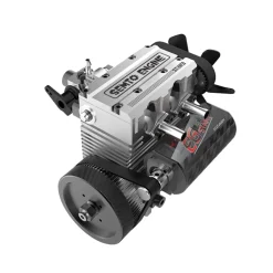 SEMTO ENGINE ST-NF2 7cc SOHC Inline 2 Cylinders 4 Stroke Air Cooled Nitro Engine Model Kit - FS-L200AC