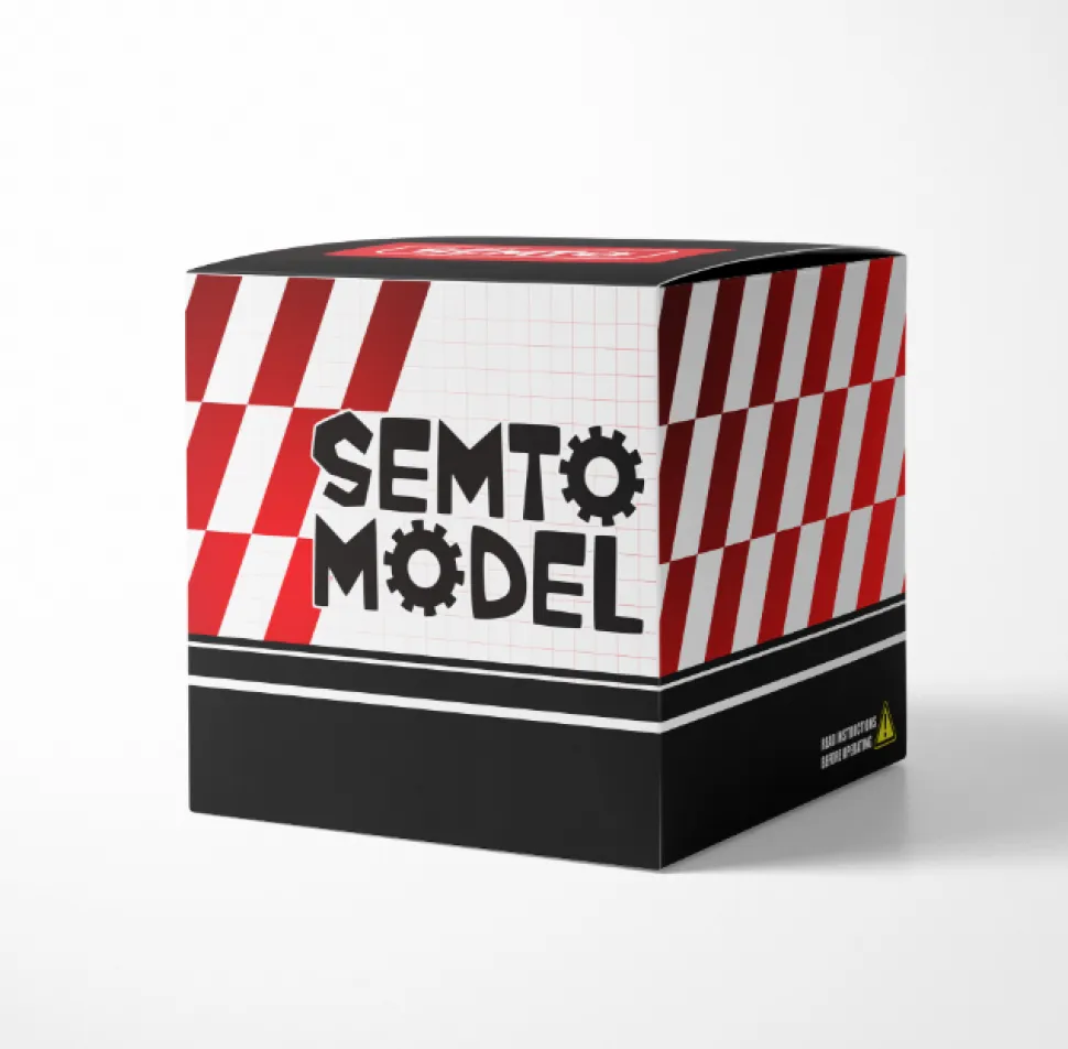SEMTO ST-NF2 Engine 7cc SOHC Inline 2 Cylinders 4 Stroke Air Cooled Nitro Engine Model Kit - Build Your Own Engine that Works
