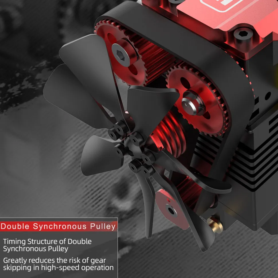 SEMTO ST-NF2 Engine 7cc SOHC Inline 2 Cylinders 4 Stroke Air Cooled Nitro Engine Model Kit - Build Your Own Engine that Works