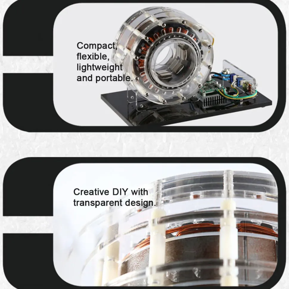Shaftless Pump-Push Inner-Rotor Motor Model, High-Tech Teaching Demo Device