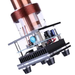 Singing Tesla Coil Music Kit Plasma Loudspeaker Wireless Transmission Experiment Desktop Toy Model - US Plug