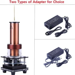 Singing Tesla Coil Music Kit Plasma Loudspeaker Wireless Transmission Experiment Desktop Toy Model - US Plug