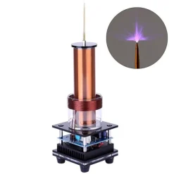 Singing Tesla Coil Music Kit Plasma Loudspeaker Wireless Transmission Experiment Desktop Toy Model - US Plug