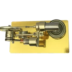 Single Cylinder Stirling Engine Model Kit With LED for Science Experiment