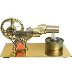 Single Cylinder Stirling Engine Model Kit With LED for Science Experiment