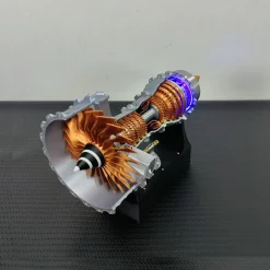SKYMECHMAN TRENT900 Turbofan Engine Model Kit with LED Light - Turbofan Engine that Works