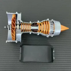 SKYMECHMAN TRENT900 Turbofan Engine Model Kit with LED Light - Turbofan Engine that Works