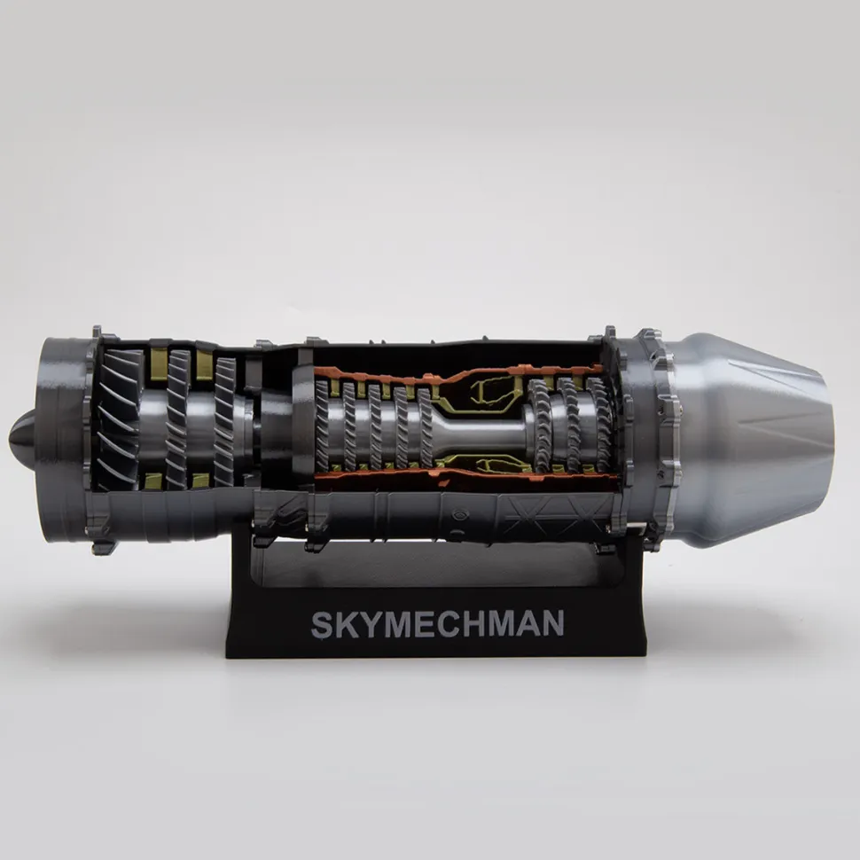 SKYMECHMAN 1/18 WS-15 Turbofan Engine Model Kit-Build Your Own Turbofan Engine that Works
