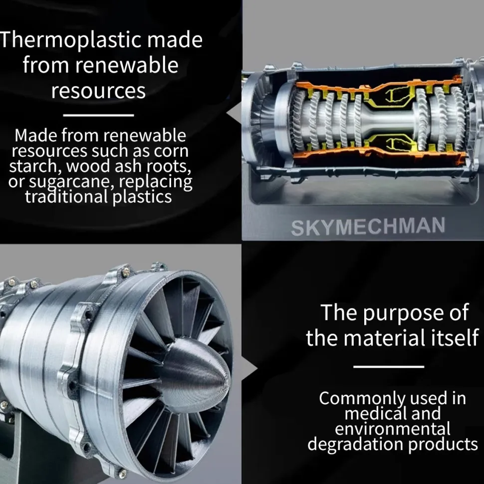 SKYMECHMAN 1/18 WS-15 Turbofan Engine Model Kit-Build Your Own Turbofan Engine that Works