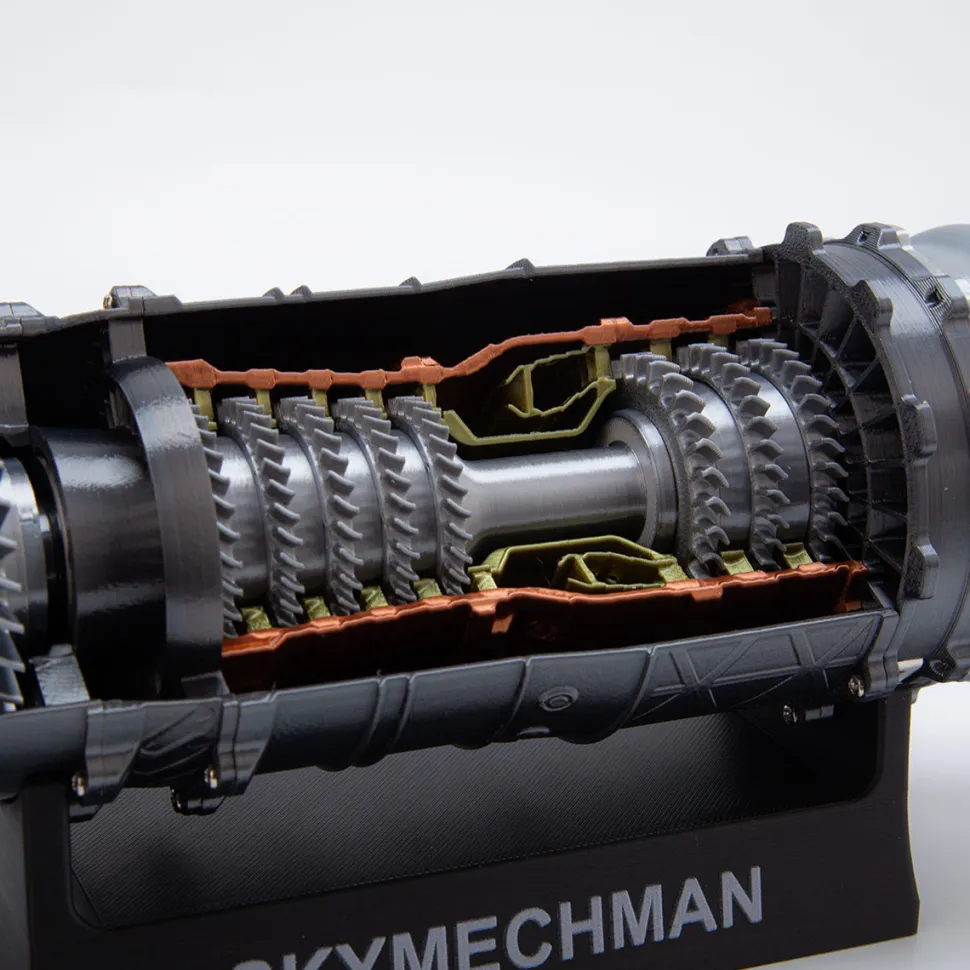 SKYMECHMAN 1/18 WS-15 Turbofan Engine Model Kit-Build Your Own Turbofan Engine that Works