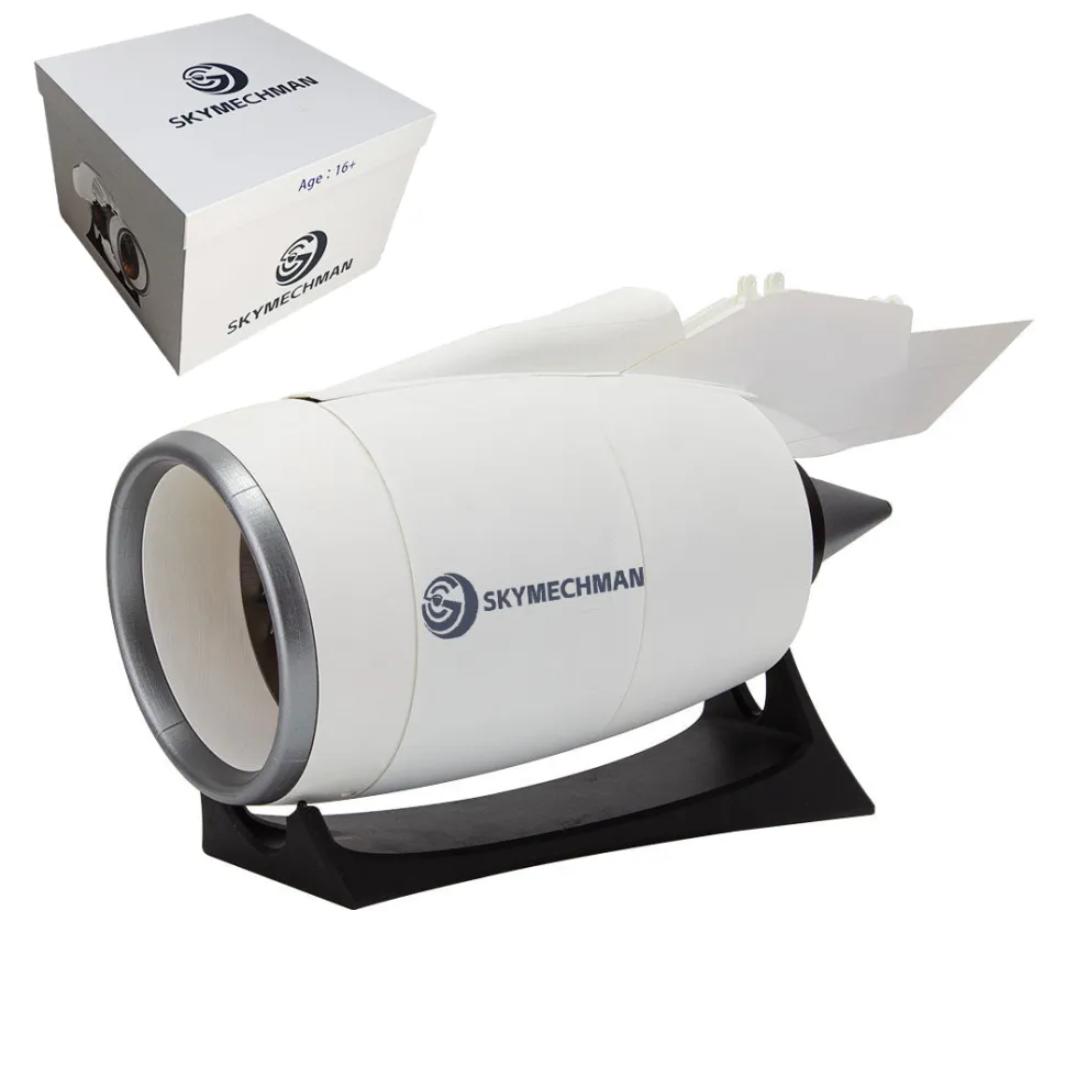 SKYMECH NTR-900 1/30 Turbofan Engine Model Kit - Build Your Own Turbofan Engine that Works - Working Jet Engine 150PCS