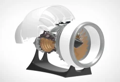 SKYMECH NTR-900 1/30 Turbofan Engine Model Kit - Build Your Own Turbofan Engine that Works - Working Jet Engine 150PCS