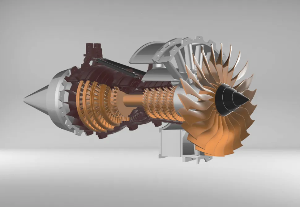 SKYMECH NTR-900 1/30 Turbofan Engine Model Kit - Build Your Own Turbofan Engine that Works - Working Jet Engine 150PCS