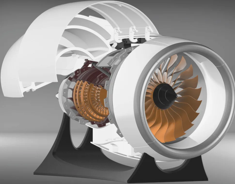 SKYMECH NTR-900 1/30 Turbofan Engine Model Kit - Build Your Own Turbofan Engine that Works - Working Jet Engine 150PCS
