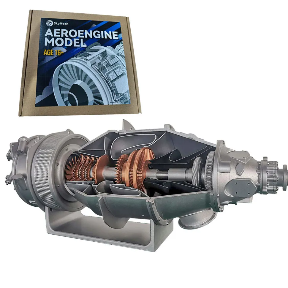 SKYMECH PT6A Turboprop Engine Model Kit -Build Your Own Turboprop Engine that Works -3D Printing DIY Aircraft
