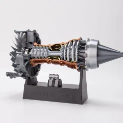 SKYMECH TR900 DIY Functional Turbofan Aero Aircraft Engine 3D Printed Assembly Model Dynamic KIT Version