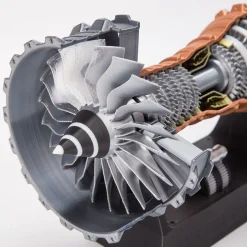 SKYMECH TR900 DIY Functional Turbofan Aero Aircraft Engine 3D Printed Assembly Model Dynamic KIT Version