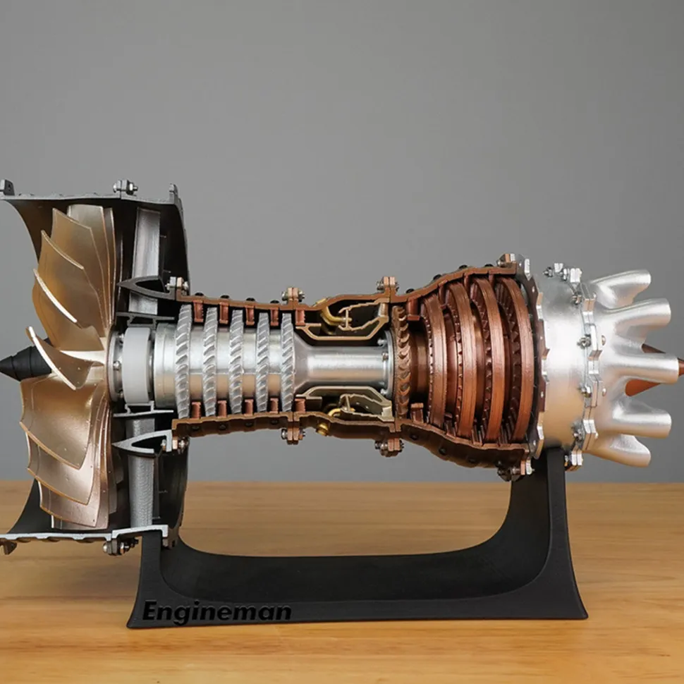 SKYMECH Trent 900 Aircraft Engine Model Kit - Build Your Own Jet Engine - 1: 20 Scale Turbofan Engine Mechanical Science STEM Toy