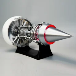 SKYMECH TRENT900 1/15 Scale 3D Printed Functional Turbofan Aircraft Engine Model (RTR Electric Light Version)