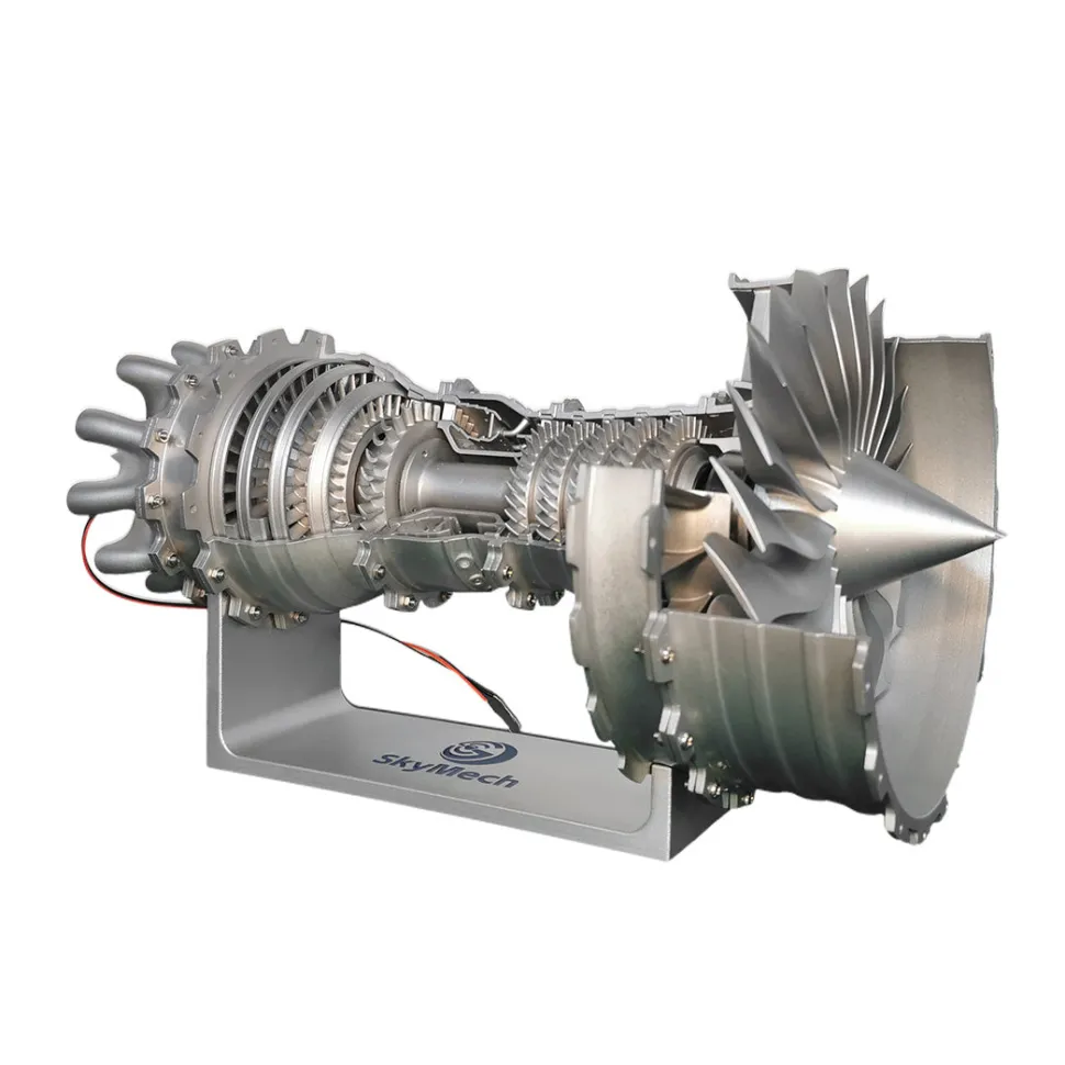 SKYMECH TRENT 900 Turbofan Engine Model Kit - Build Your Own Jet Engine that Works - Working Aircraft Engine Model Educational Toy