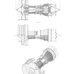 SKYMECH TRENT 900 Turbofan Engine Model Kit - Build Your Own Jet Engine that Works - Working Aircraft Engine Model Educational Toy