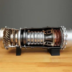 SKYMECH 1/20 Turbofan Engine Model Kit - Build Your Own Turbofan Engine that Works - WS-15 DIY Turbofan Frighter Engine 150+Pcs